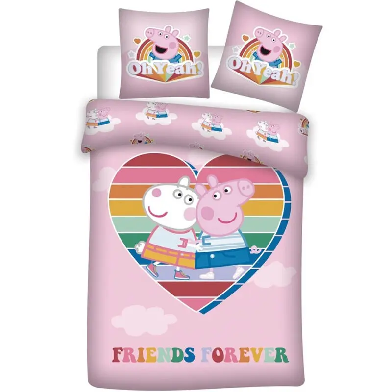 Peppa Pig mikrovláknová povlak na přikrývku postel 90cm fotografii produktu
