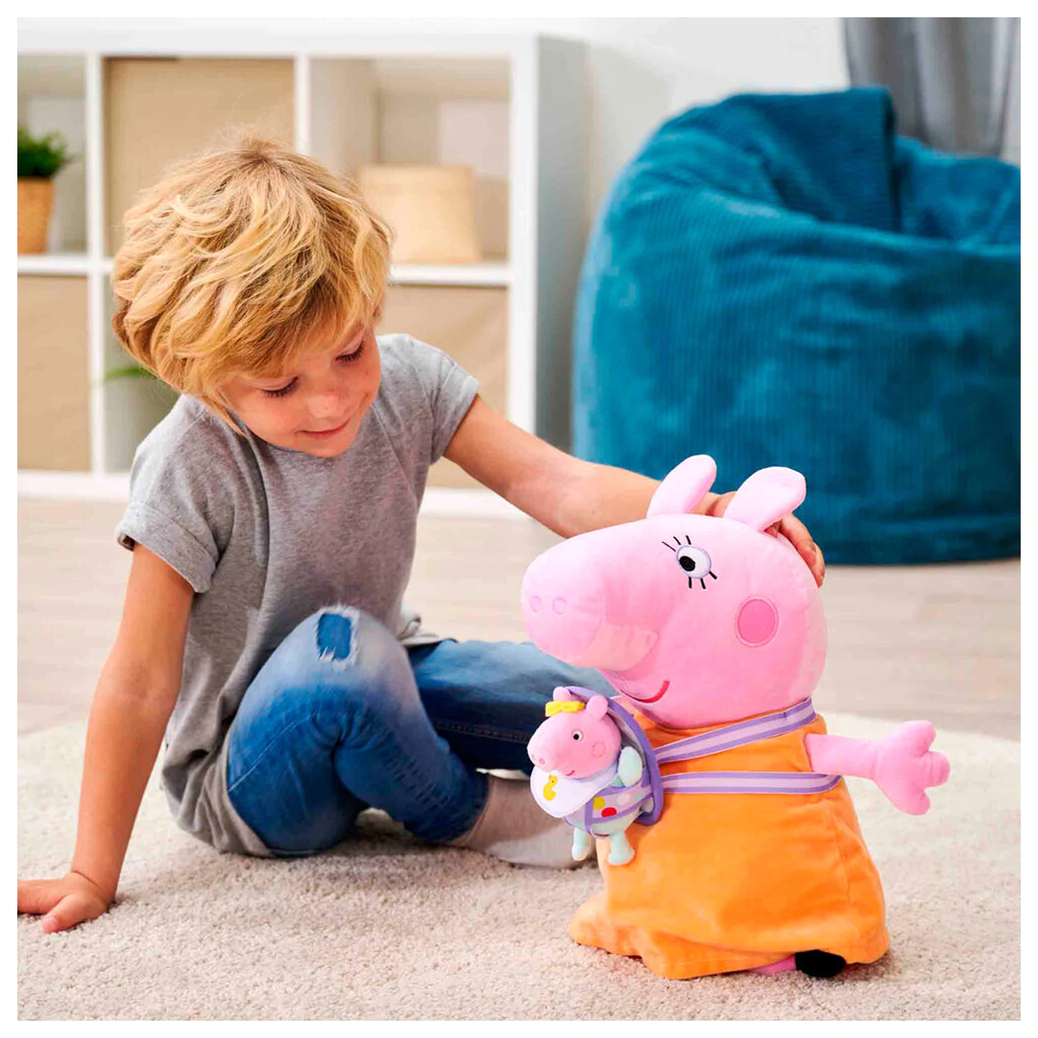 Peppa Pig Mummy Pig s plyšovou hračkou Evie 33cm fotografii produktu