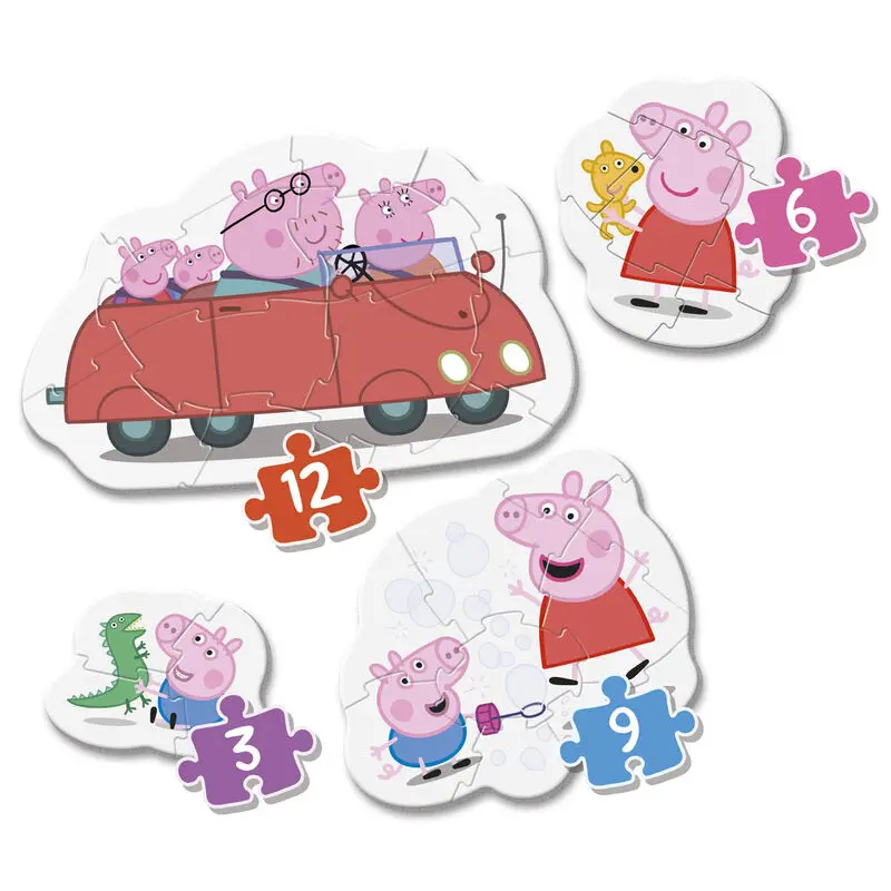 Peppa Pig Moje první puzzle 3-6-9-12 dílků fotografii produktu