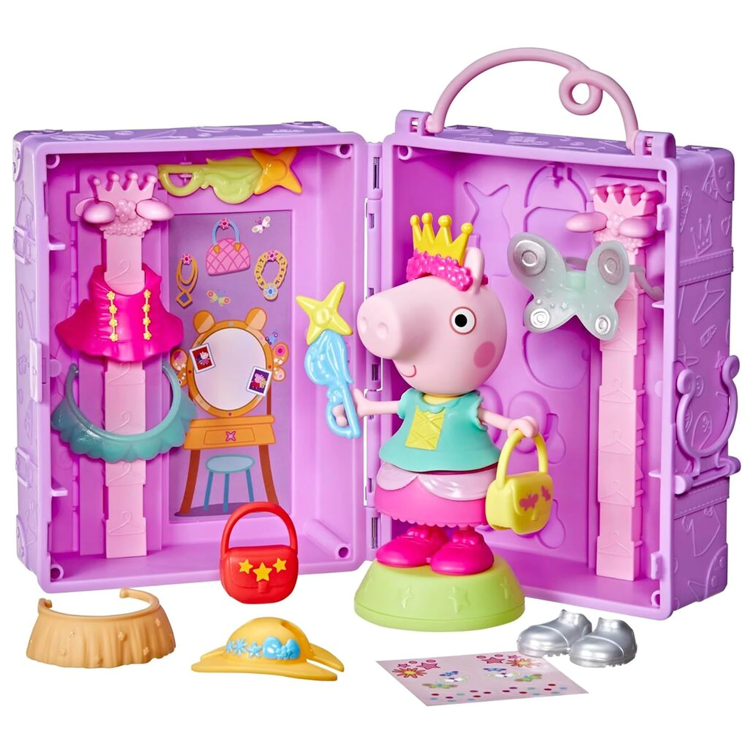 Peppa Pig Peppa's Dress-Up šatní skříň + figurka 15cm fotografii produktu