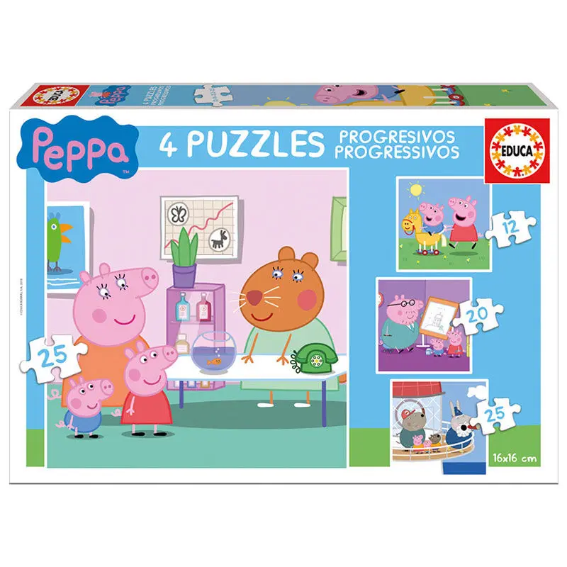 Peppa Pig Progresivní puzzle 12-16-20-25 dílků fotografii produktu