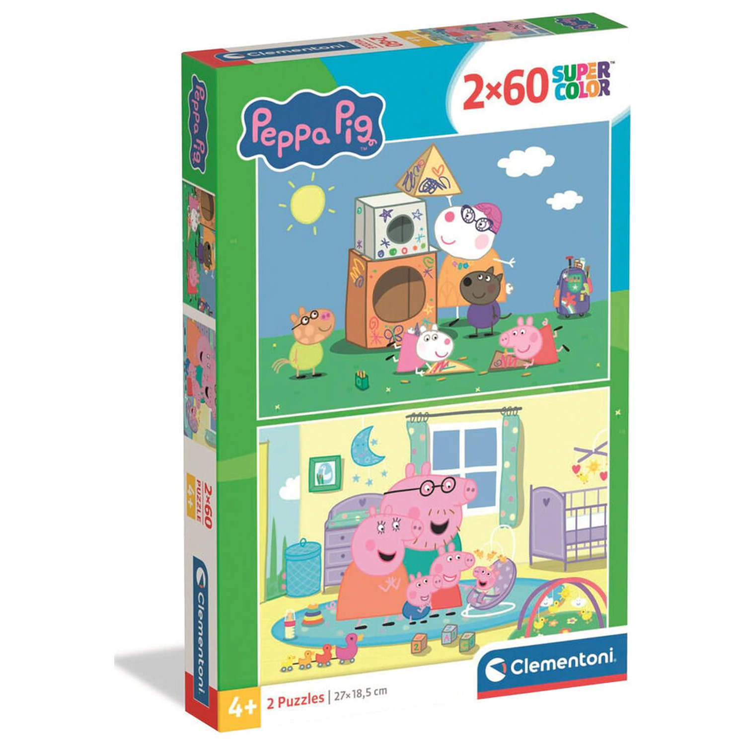 Peppa Pig puzzle 2X60 ks fotografii produktu