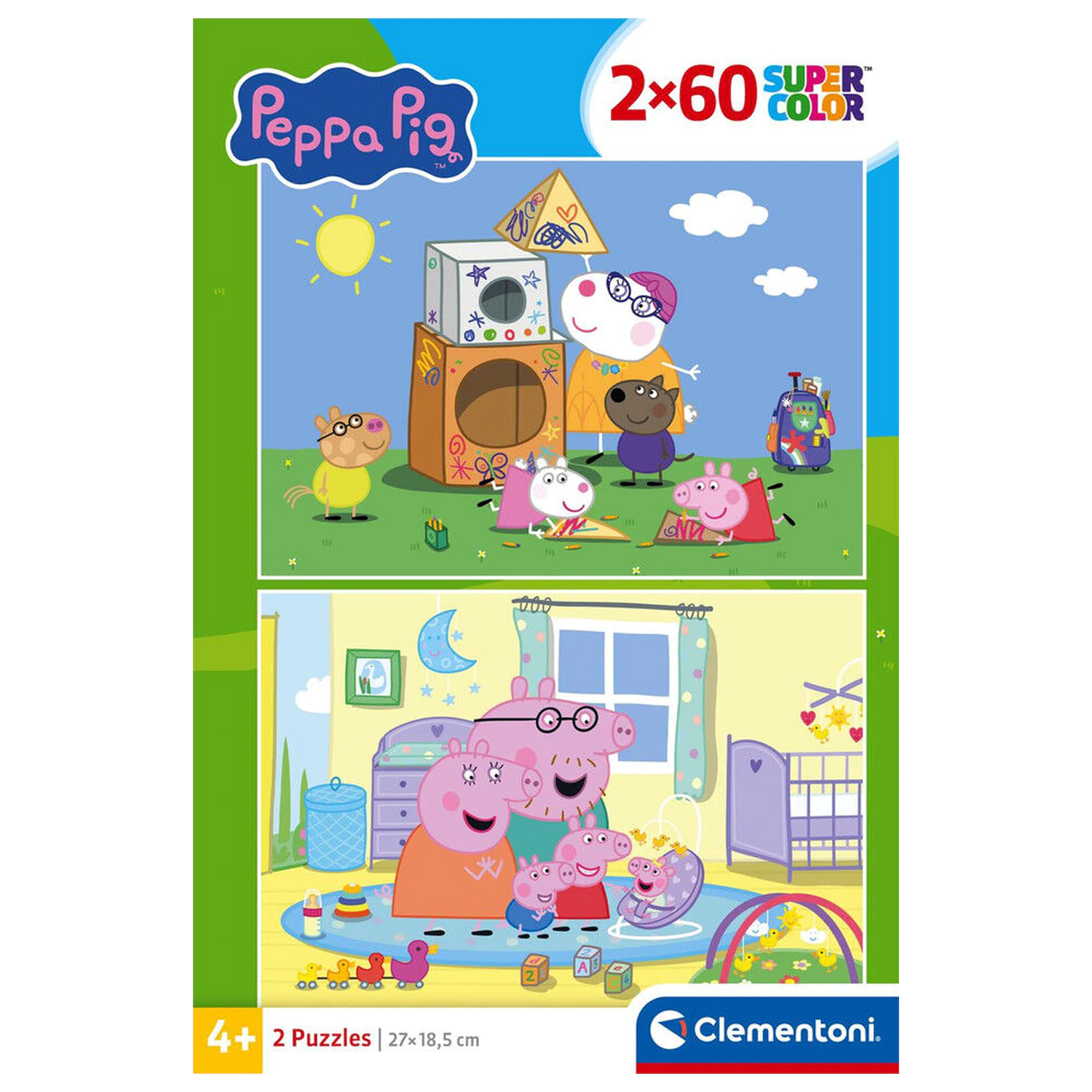 Peppa Pig puzzle 2X60 ks fotografii produktu
