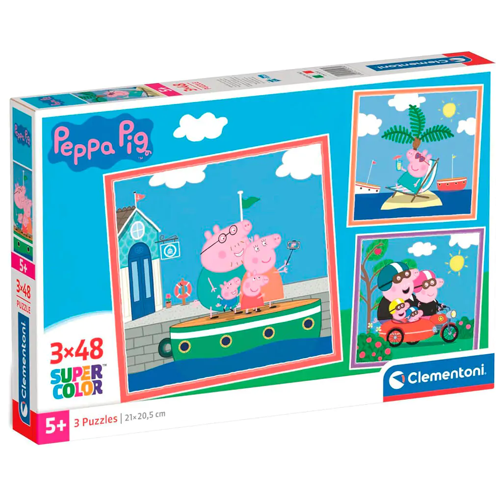 Peppa Pig puzzle 3x48 dílků fotografii produktu