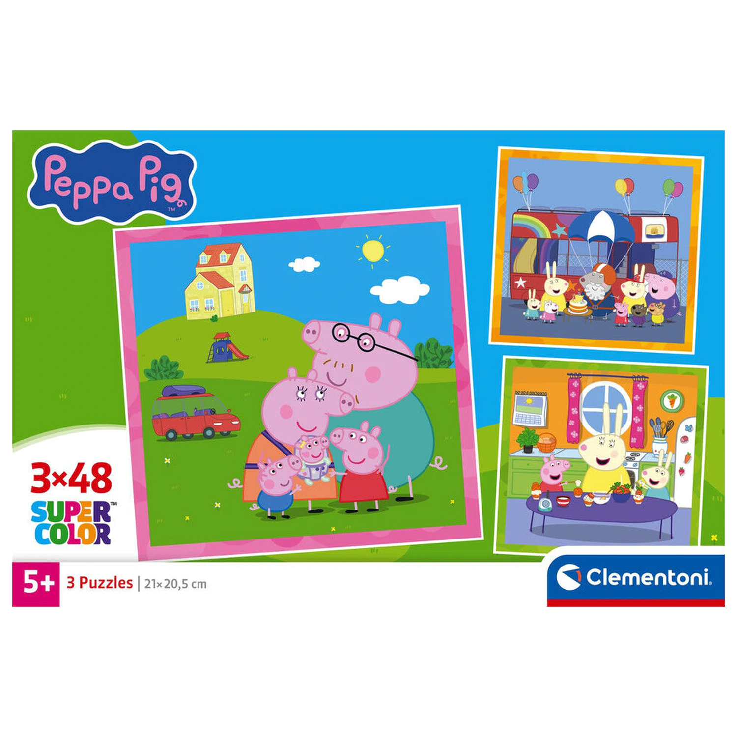 Peppa Pig puzzle 3x48 kusů fotografii produktu