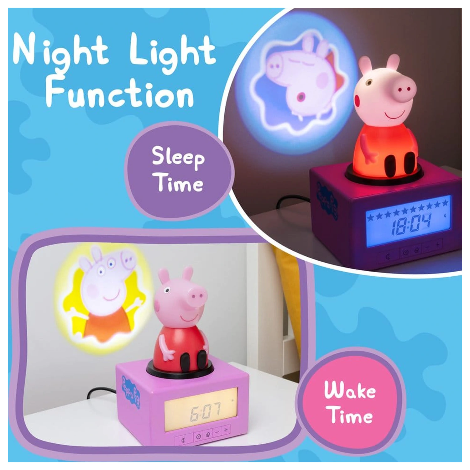 Peppa Pig Budík pro trénink spánku fotografii produktu