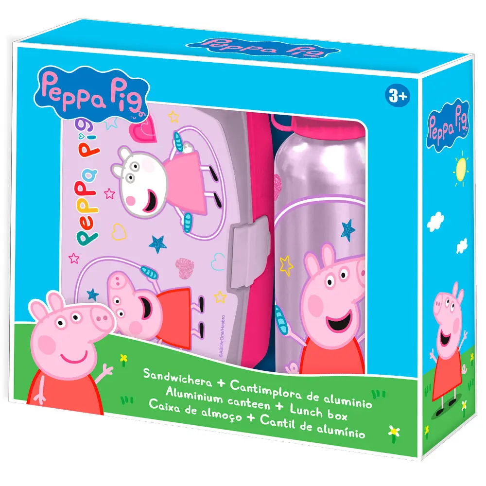 Peppa Pig Lunch box + hliníková láhev sada 500 ml fotografii produktu