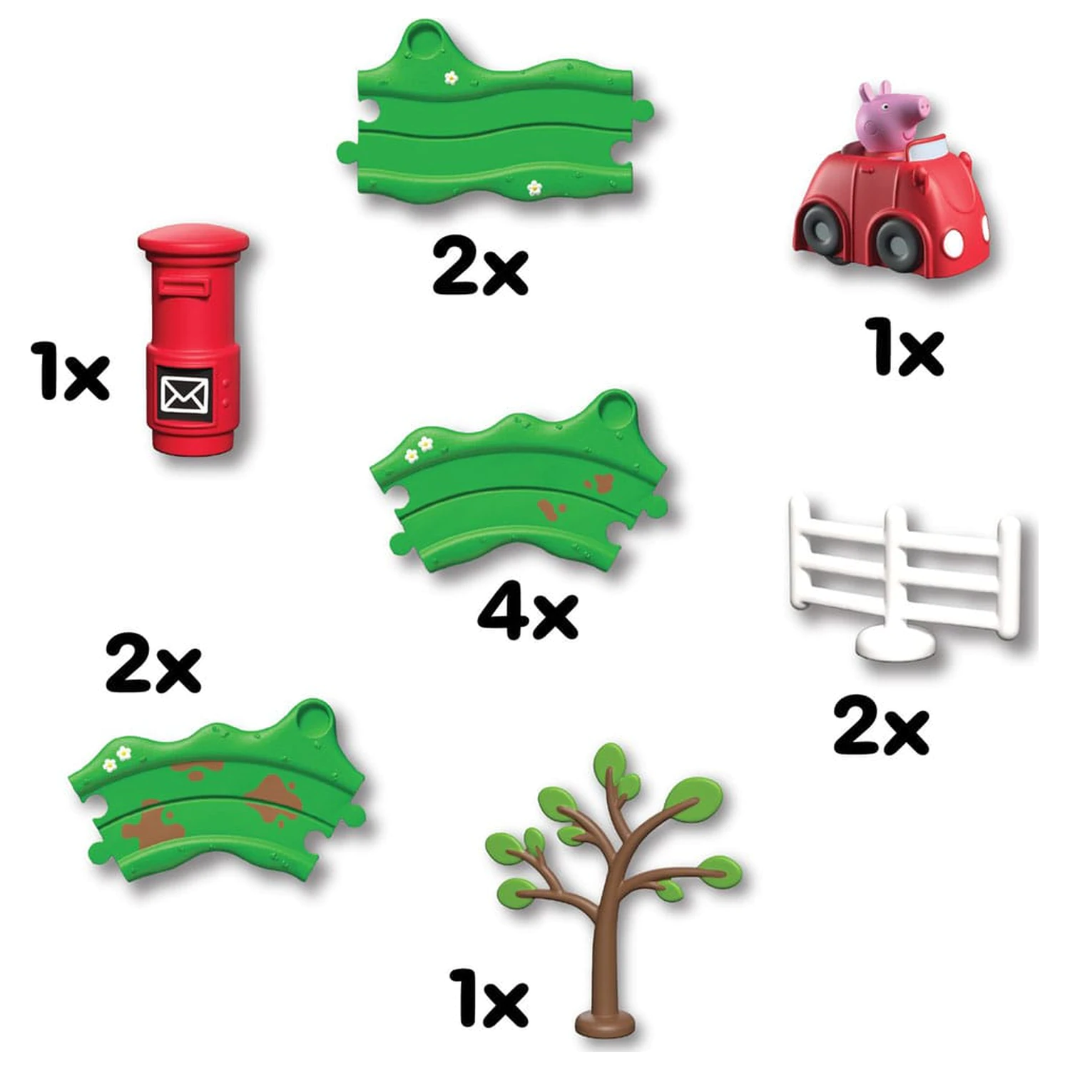 Peppa Pig Whizz Around Peppa's Malé červené auto sada fotografii produktu