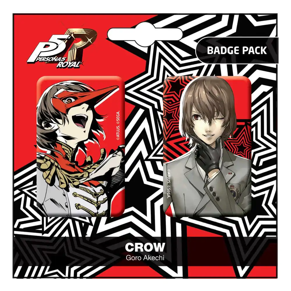 Persona 5 Royal Sady odznaků 2-Pack Crow / Goro Akechi fotografii produktu