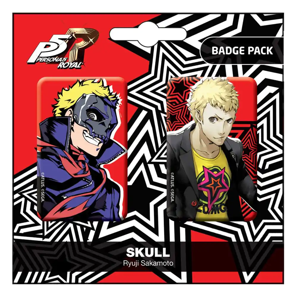 Persona 5 Royal odznaky 2-Pack Skull / Ryui Sakamoto fotografii produktu