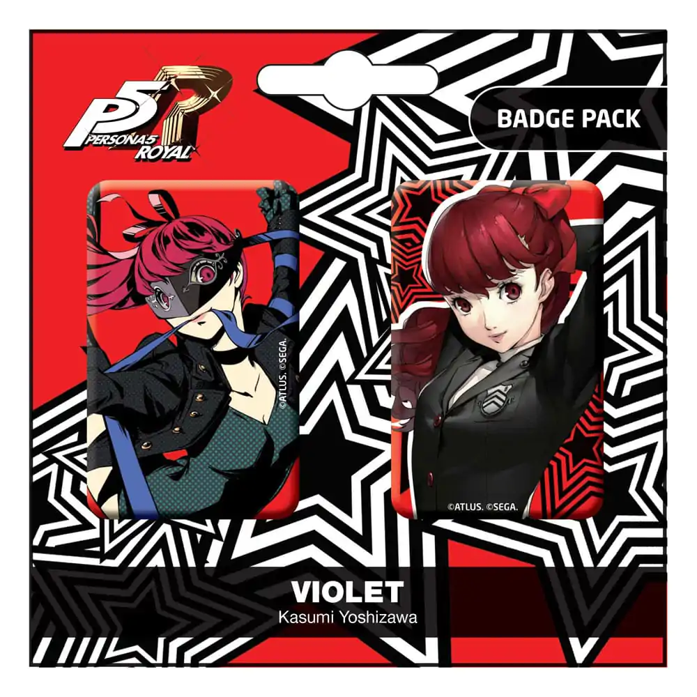 Persona 5 Royal odznaky 2-Pack Violet / Kasumi Yoshizawa fotografii produktu