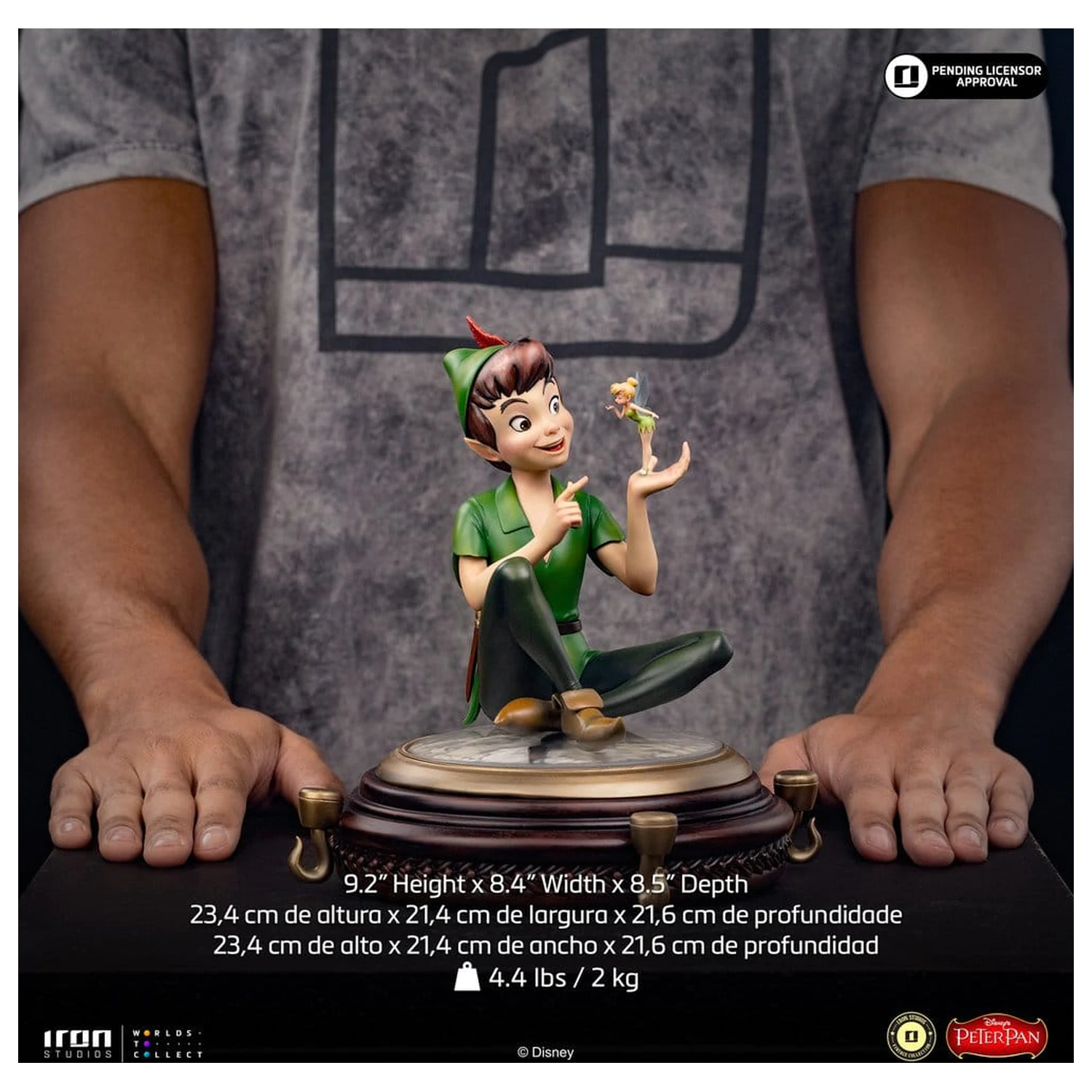 Peter Pan (1953) Art Scale Socha 1/10 Peter Pan & Tinkerbell 23 cm fotografii produktu