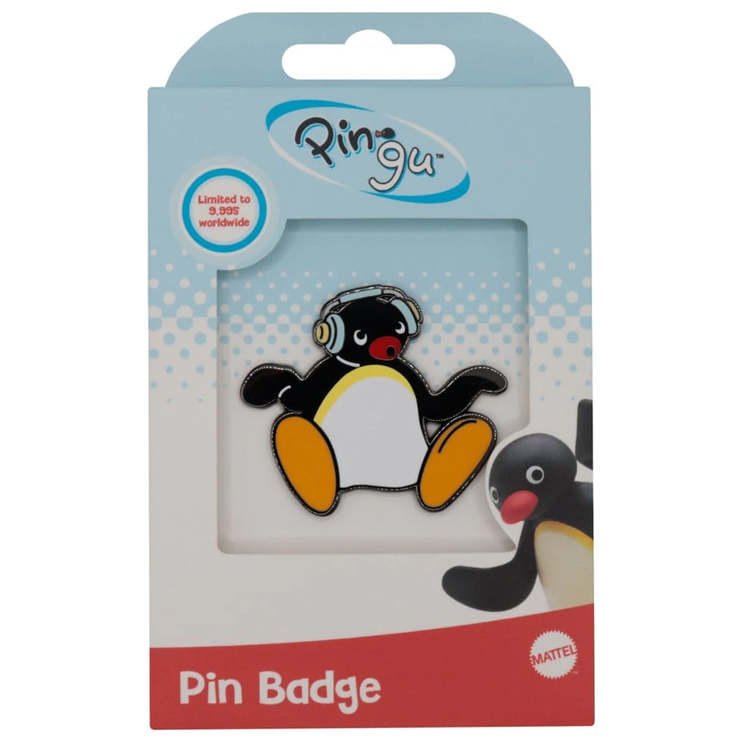 Pingu Pin Badge Headphones limitovaná edice odznaku s špendlíkem Sluchátka fotografii produktu