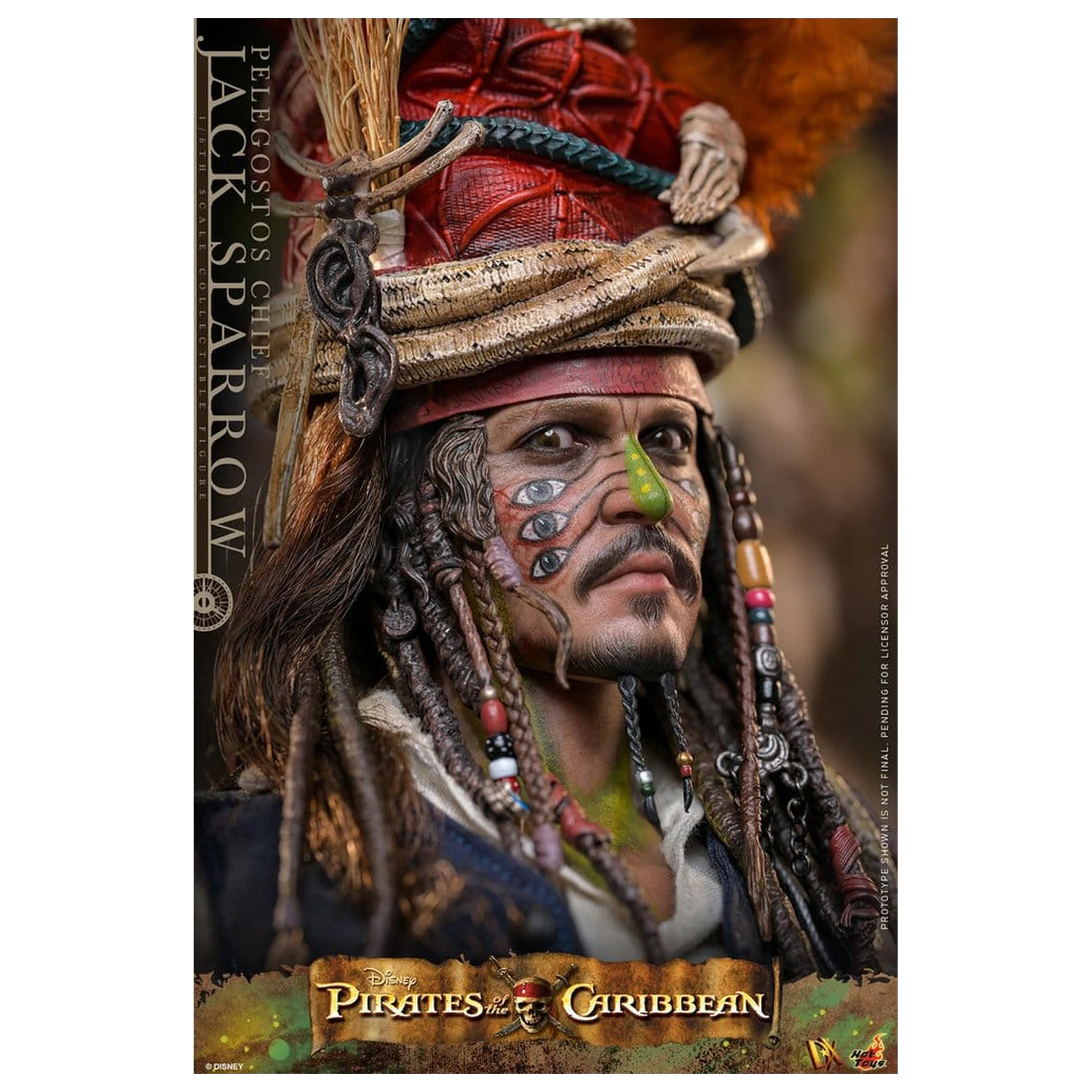 Pirates of the Caribbean: Dead Man's Chest Action DX figurka 1/6 Pelegostos Chief Jack Sparrow 30 cm fotografii produktu