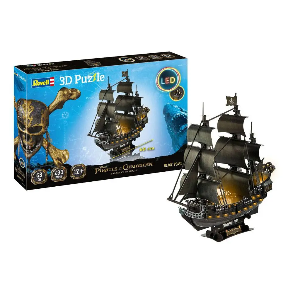 Pirates of the Caribbean: Dead Men Tell No Tales 3D Puzzle Black Pearl LED edice fotografii produktu