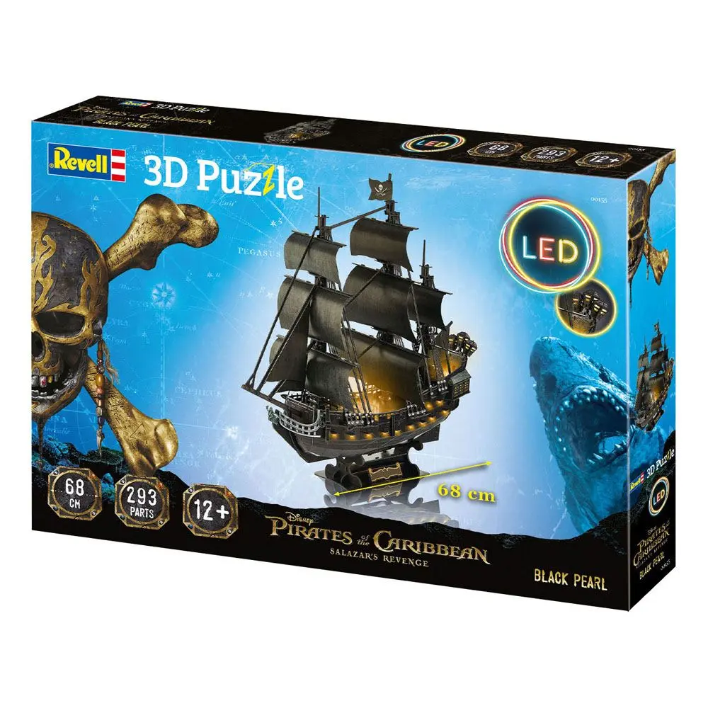 Pirates of the Caribbean: Dead Men Tell No Tales 3D Puzzle Black Pearl LED edice fotografii produktu