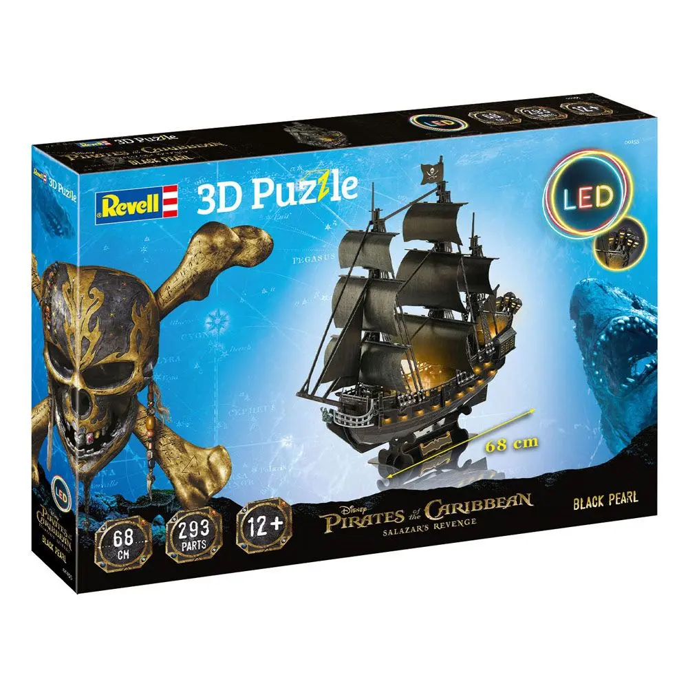 Pirates of the Caribbean: Dead Men Tell No Tales 3D Puzzle Black Pearl LED edice fotografii produktu