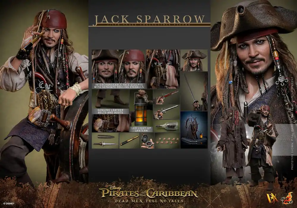Pirates of the Caribbean: Dead Men Tell No Tales DX Akční figurka 1/6 Jack Sparrow 30 cm fotografii produktu