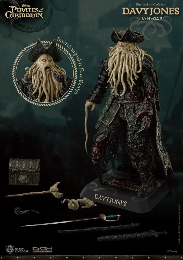 Pirates of the Caribbean Dynamic 8ction Heroes Akční figurka 1/9 Davy Jones 20 cm fotografii produktu