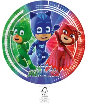 PJ Masks Papírové talíře 8 ks 23 cm FSC fotografii produktu