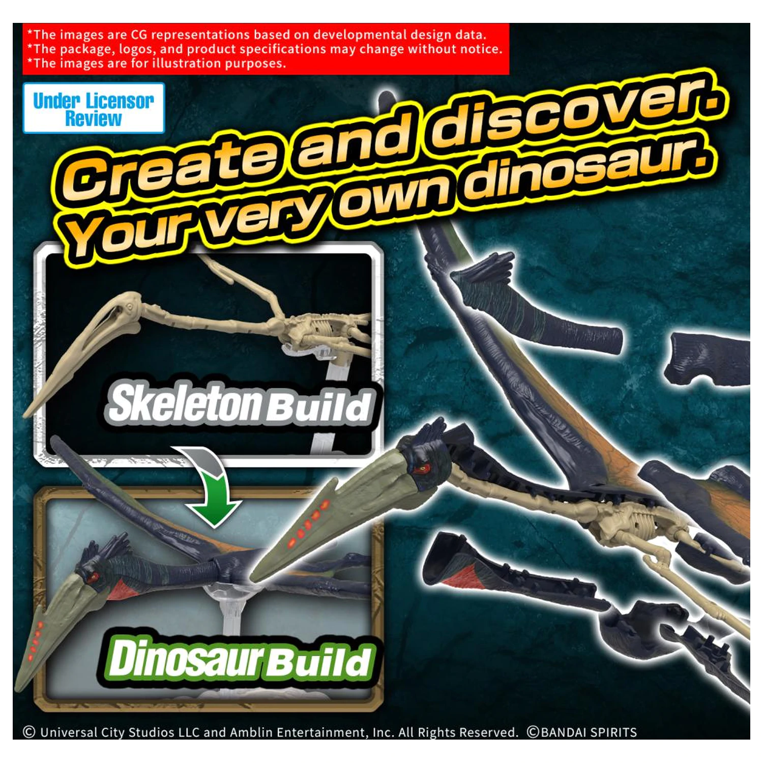 Plannosaurus Jurassic World Quetzalcoatlus Model Kit fotografii produktu