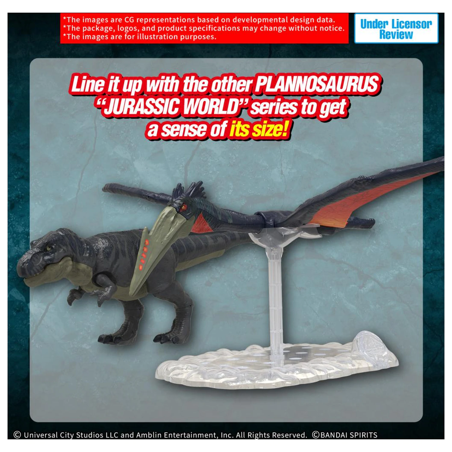 Plannosaurus Jurassic World Quetzalcoatlus Model Kit fotografii produktu