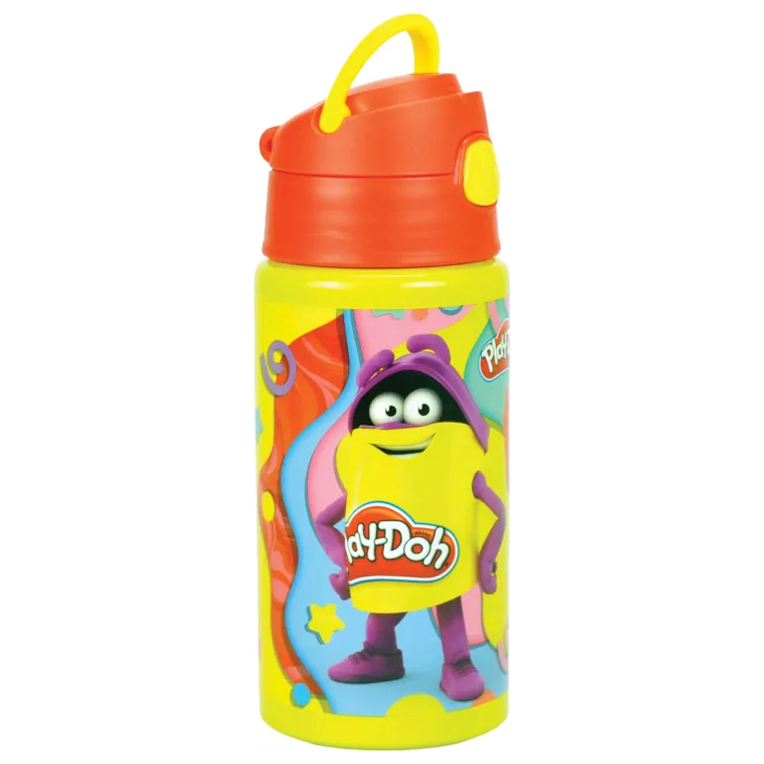 Play-Doh Happy hliníková lahev s brčkem a závěsem 500 ml fotografii produktu