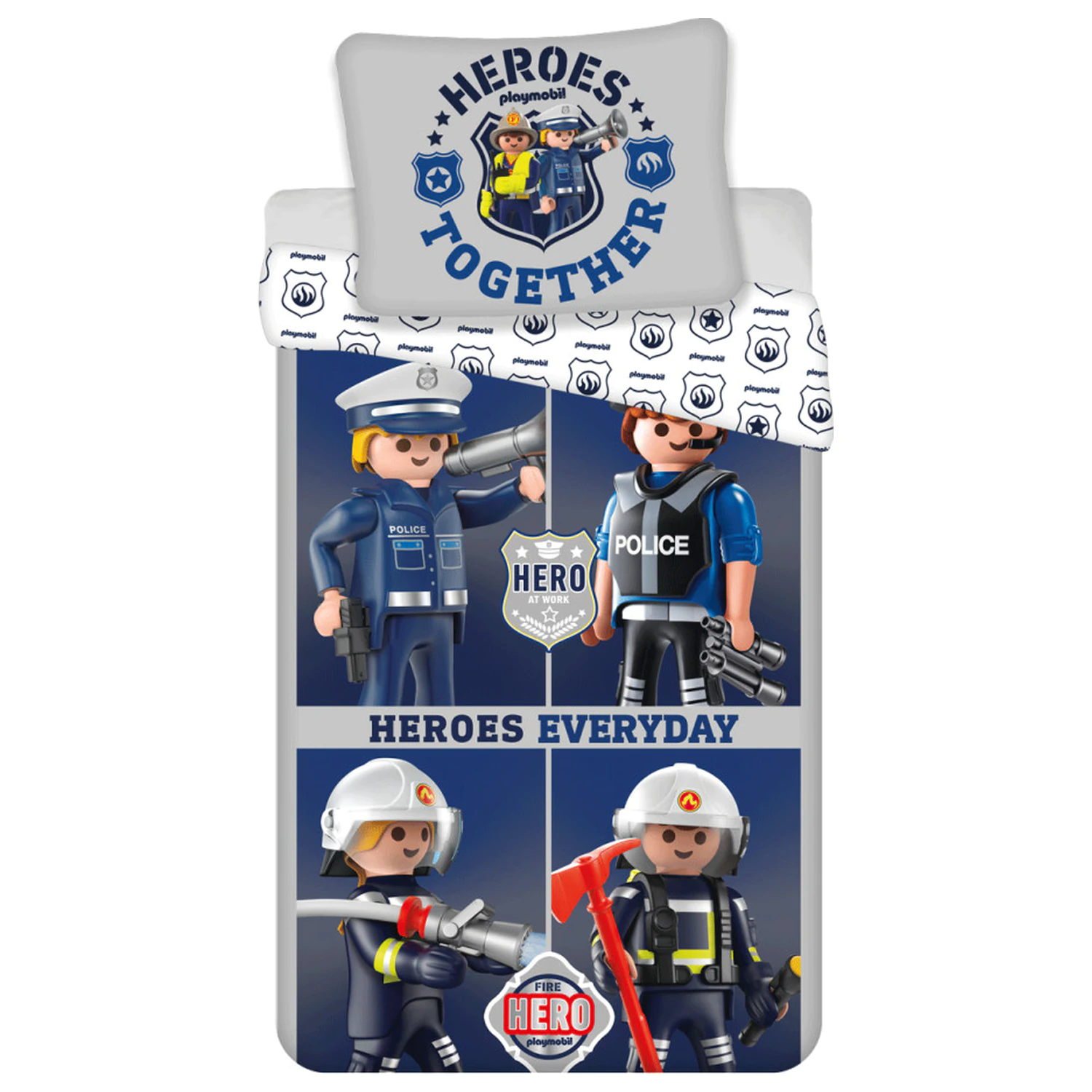 Playmobil Heroes povlečení 140x200 cm, 70x90 cm fotografii produktu