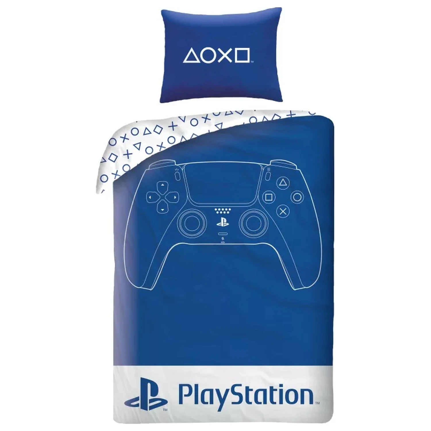 PlayStation modrý povlak na přikrývku fotografii produktu