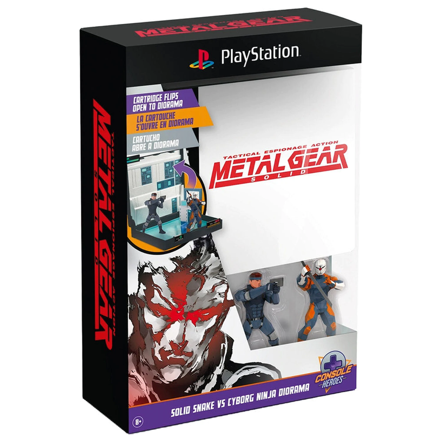 PlayStation Metal Gear Solid Solid Snake Vs Cyborg Ninja Diorama - Diorama fotografii produktu