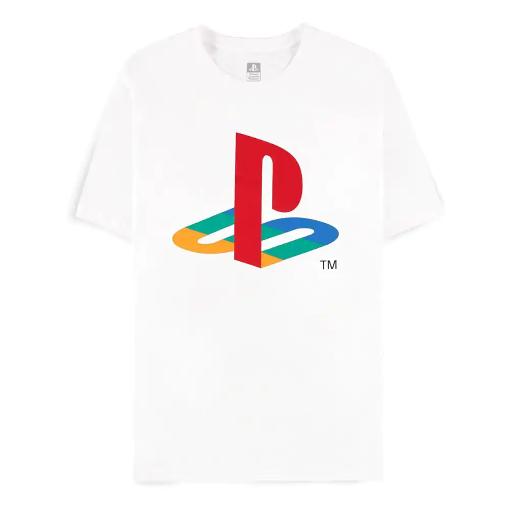 PlayStation Tričko Logo Bílá fotografii produktu