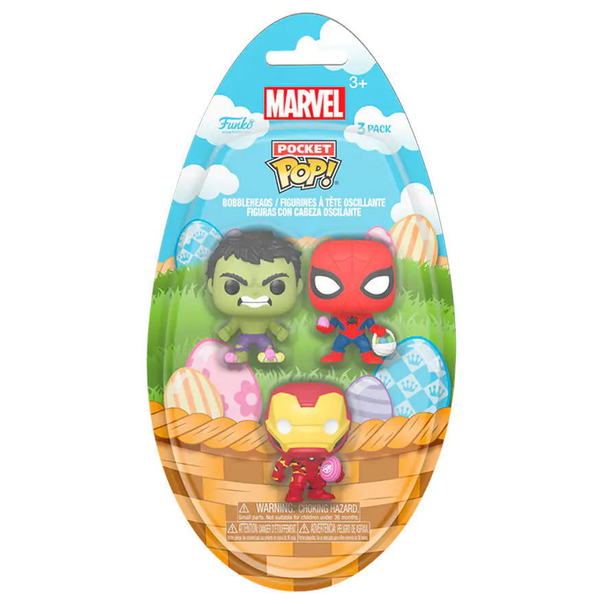 Kapesní Funko POP 3 figurky Marvel Spiderman Hulk Iron Man fotografii produktu