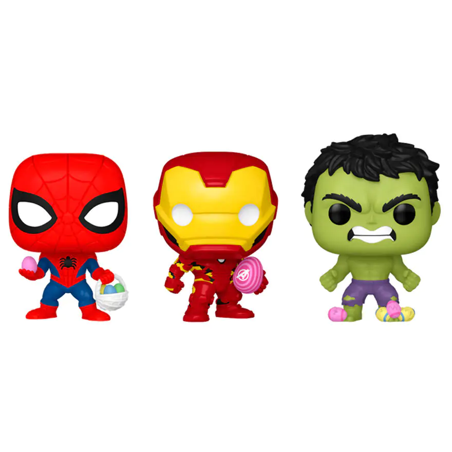 Kapesní Funko POP 3 figurky Marvel Spiderman Hulk Iron Man fotografii produktu