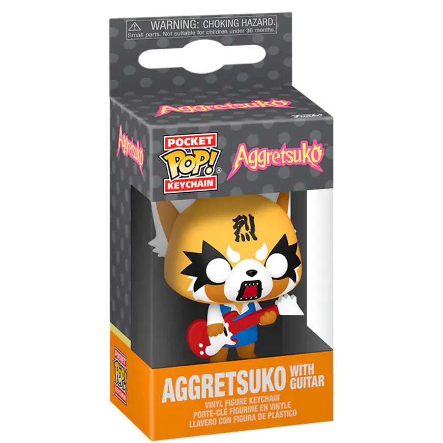 Kapesní Funko POP klíčenka Aggretsuko - Aggretsuko s kytarou fotografii produktu