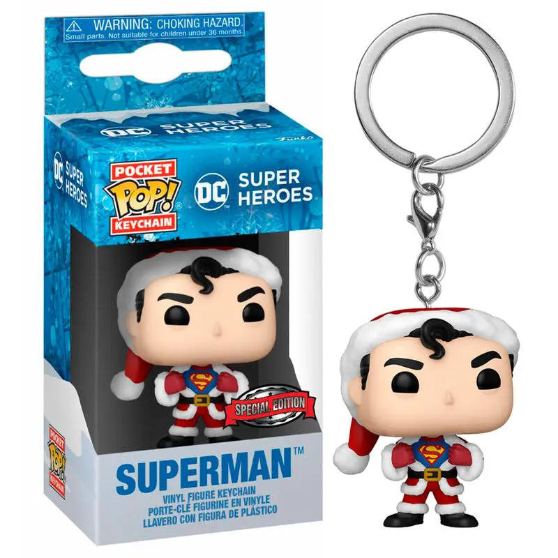 Kapesní POP Klíčenka DC Comics Holiday Superman Exclusive fotografii produktu