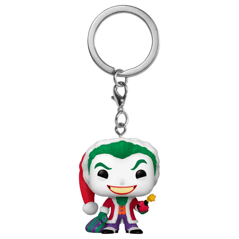 Kapesní POP klíčenka DC Comics Holiday The Joker Exclusive fotografii produktu