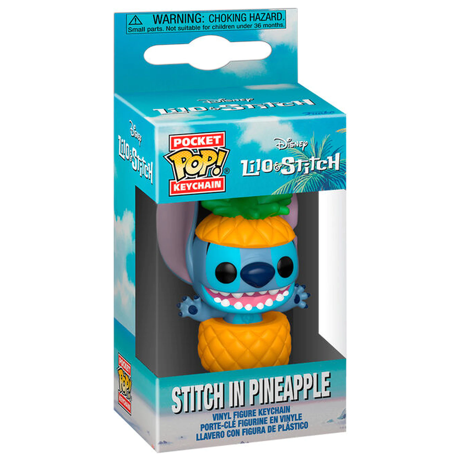 Pocket Funko POP Keychain Disney Lilo & Stitch - Stitch v ananasu fotografii produktu