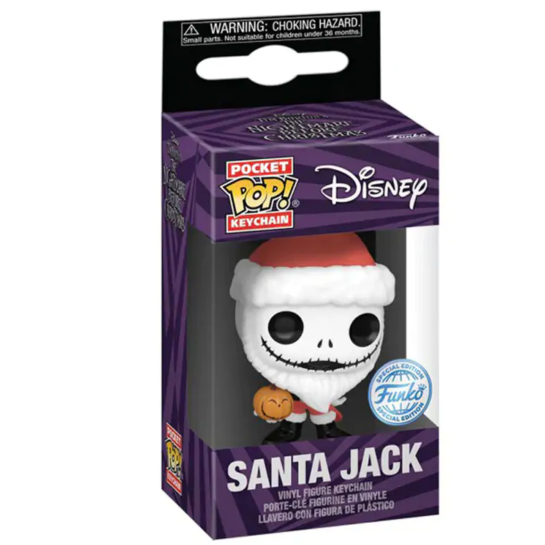 Kapesní Funko POP Klíčenka Disney Nightmare Before Christmas Santa Jack Exclusive fotografii produktu