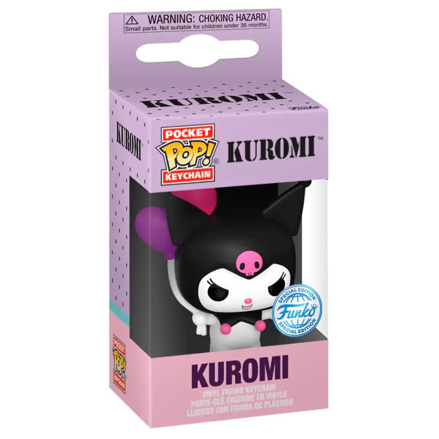 Kapesní Funko POP přívěsek na klíče Funko POP Kuromi - Kuromi fotografii produktu