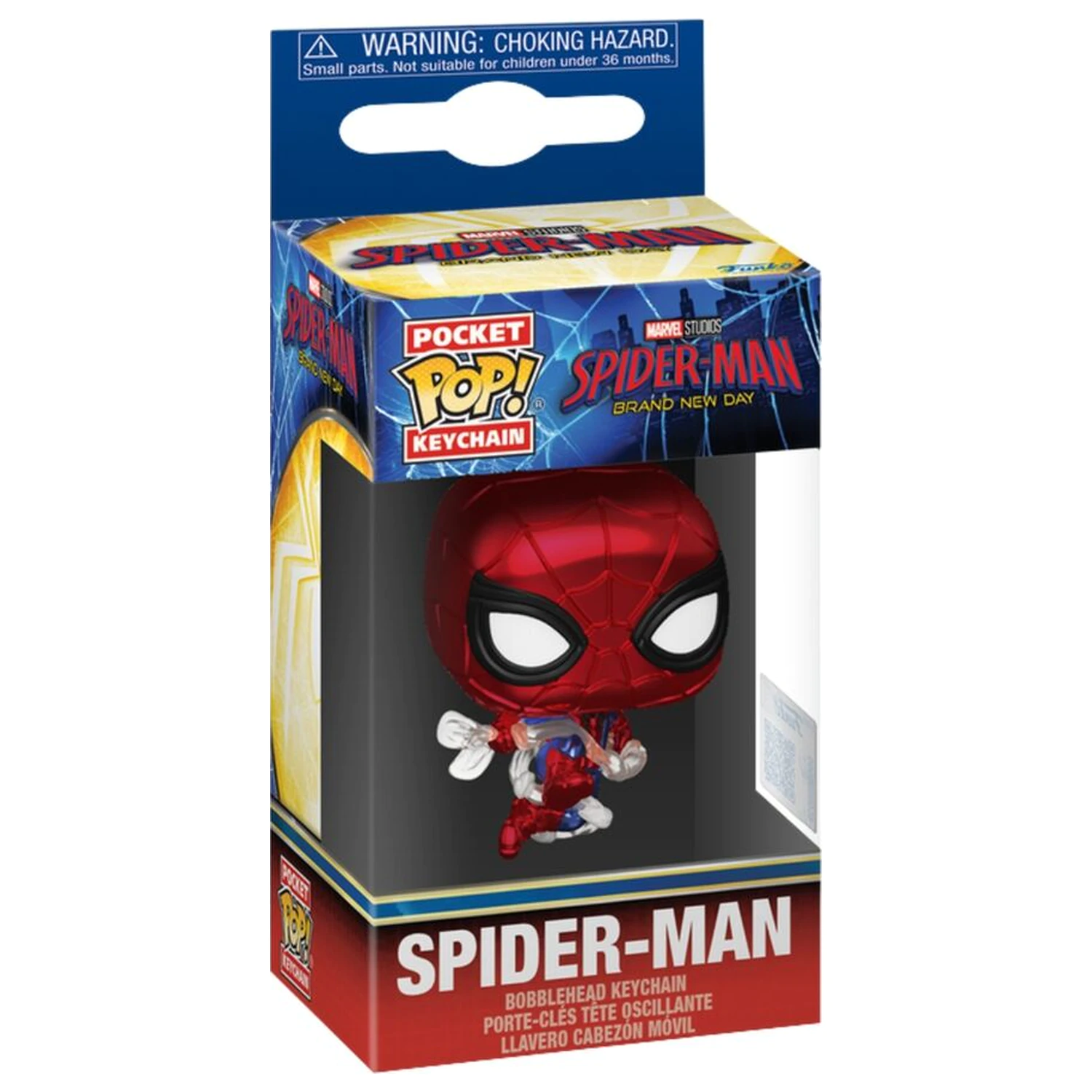 Kapesní Funko POP klíčenka Marvel Spider-Man Brand New Day Spider-Man kovová fotografii produktu