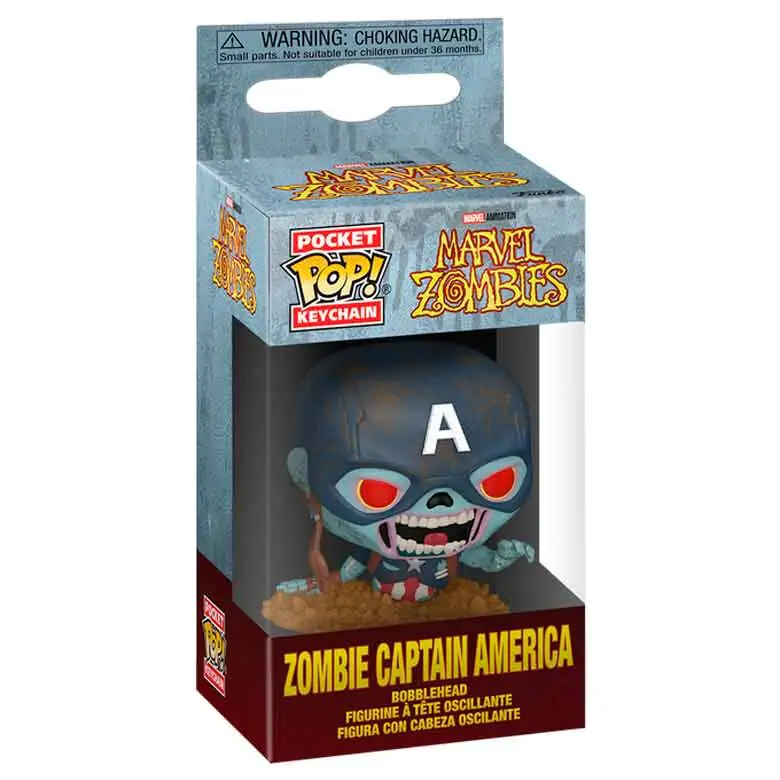 Kapesní Funko POP Klíčenka Marvel Zombies Zombie Captain America fotografii produktu