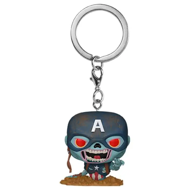 Kapesní Funko POP Klíčenka Marvel Zombies Zombie Captain America fotografii produktu