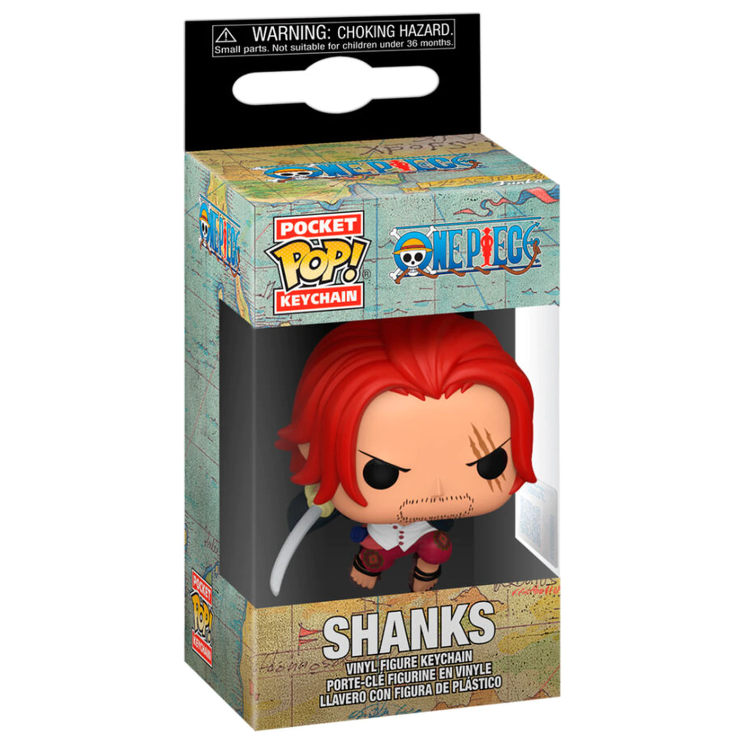Kapesní Funko POP klíčenka One Piece Shanks fotografii produktu