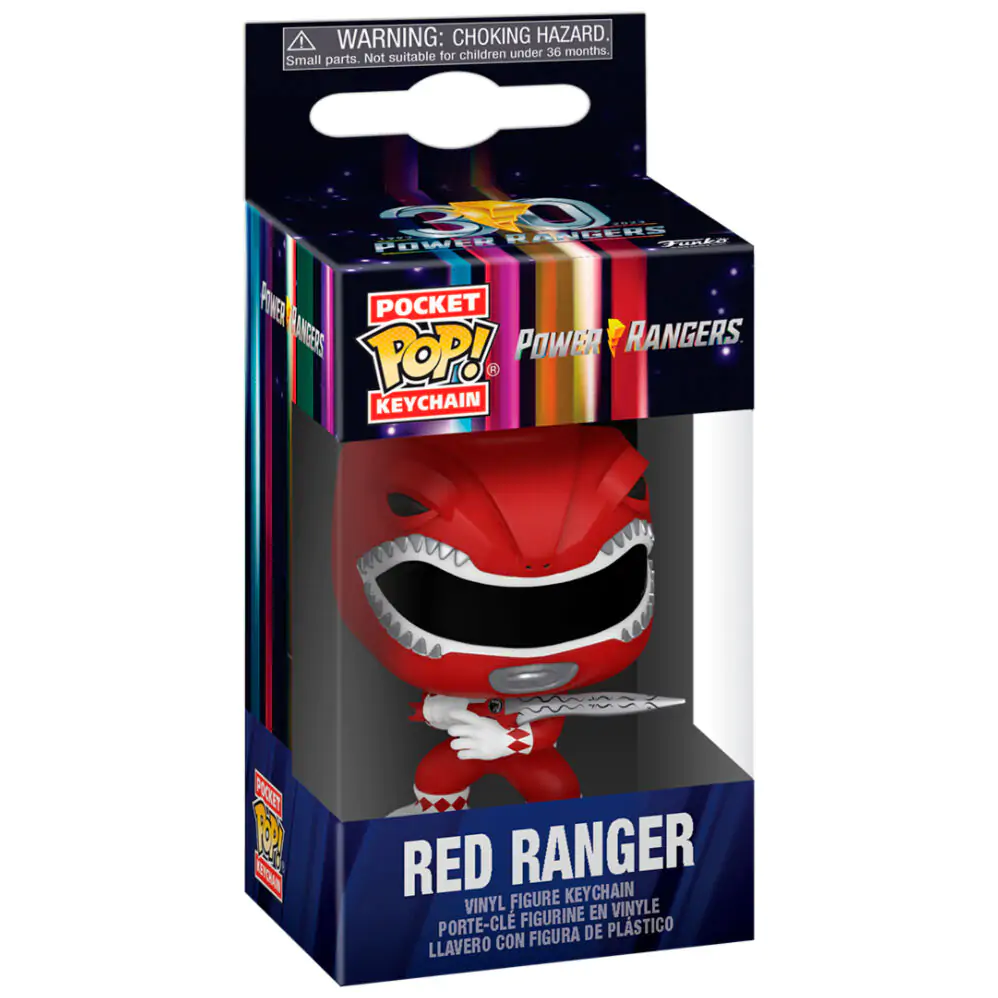 Klíčenka Pocket POP Power Rangers 30. výročí Red Ranger fotografii produktu