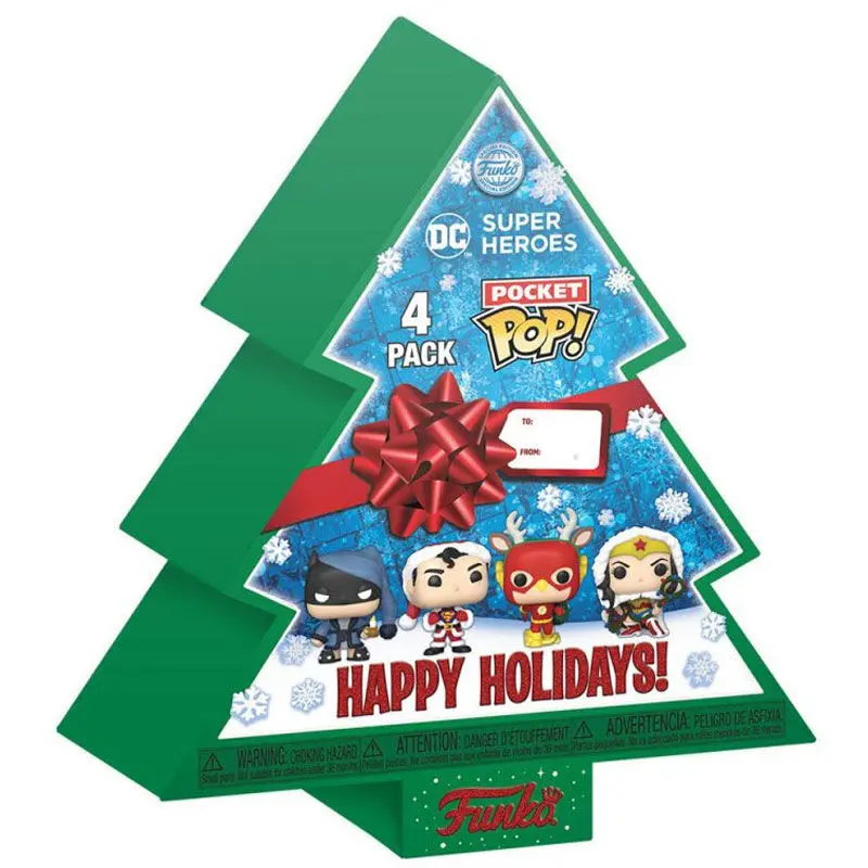 Pocket POP balení 4 figurky DC Comics Tree Holiday Exclusive fotografii produktu