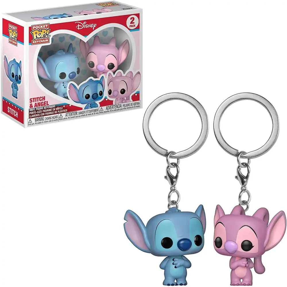 Kapesní POP balení 2 klíčenky Disney Stitch & Angel fotografii produktu