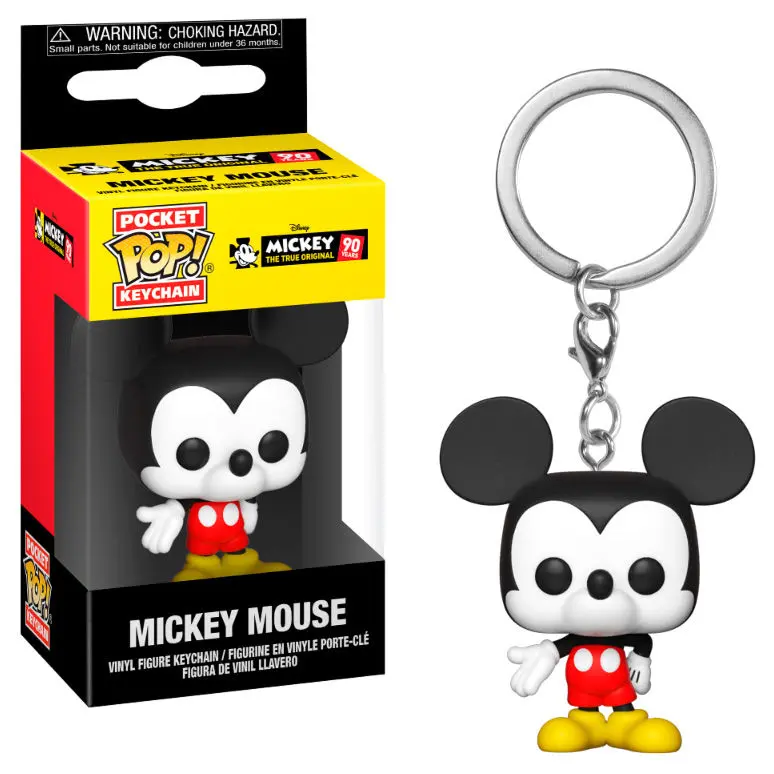 Mickey Maus 90. výročí kapesní POP! vinylová klíčenka Mickey Mouse 4 cm fotografii produktu