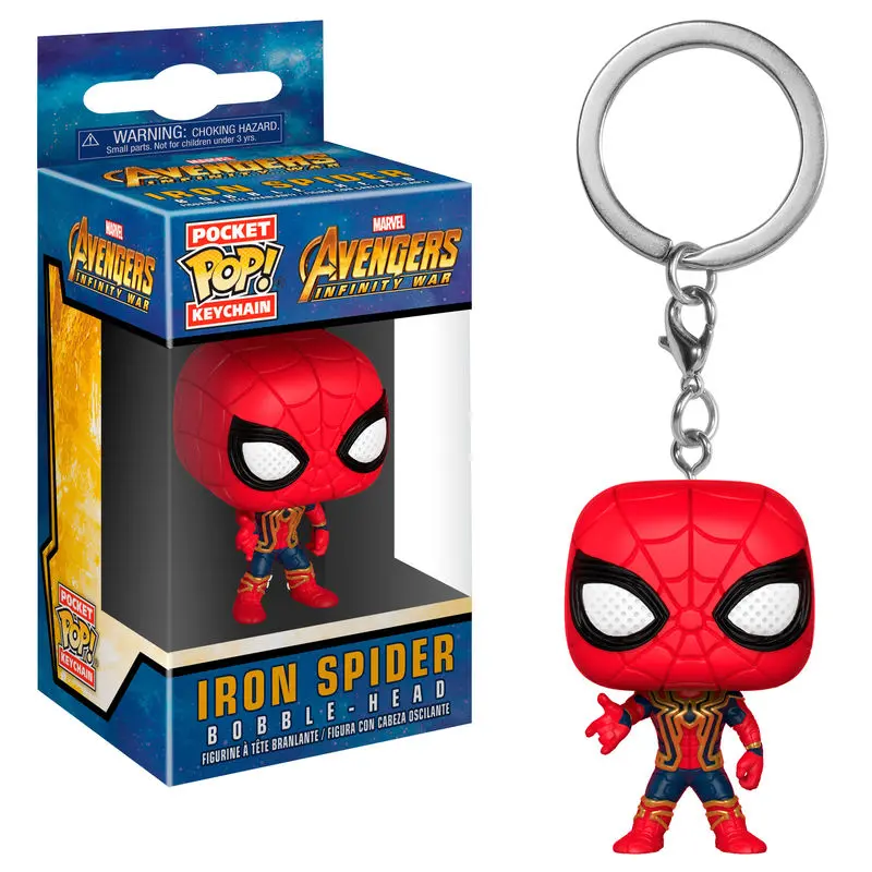 Avengers Infinity War Pocket POP! Vinyl přívěsek na klíče Iron Spider 4 cm fotografii produktu
