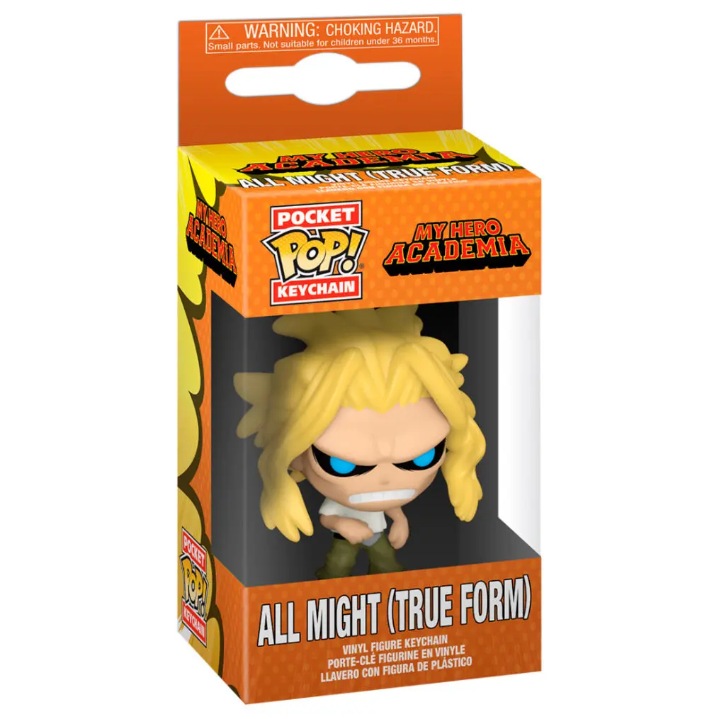 My Hero Academia Pocket POP! vinylová klíčenka All Might v oslabeném stavu 4 cm fotografii produktu