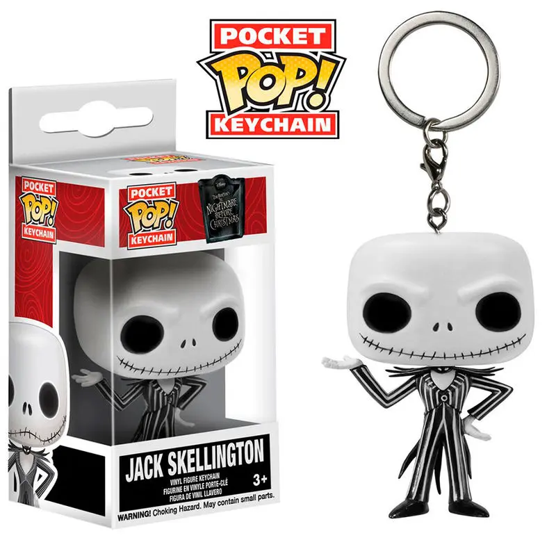 Nightmare Before Christmas Pocket POP! vinylová klíčenka Jack Skellington 4 cm fotografii produktu